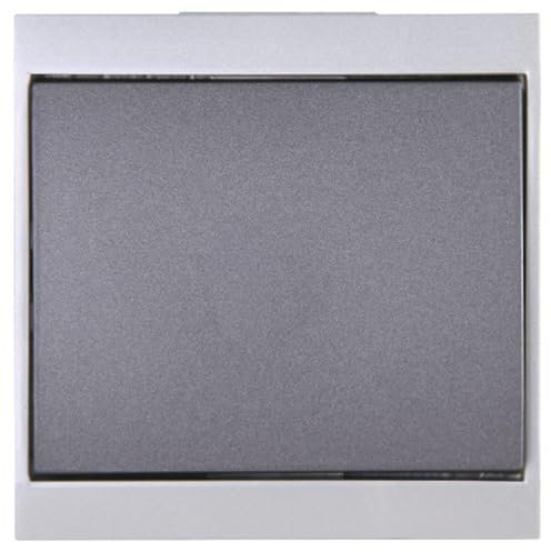 Kopp 620715081 Malta Kreuzschalter, silber-anthrazit