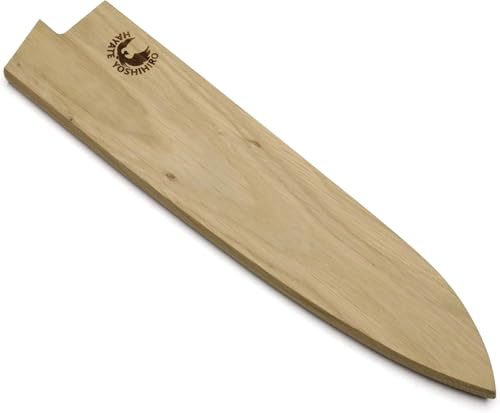 Yoshihiro Magnetic Oak Wood Saya Cover Blade Protector for Gyuto Knife 7 IN (180mm)