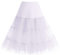 Bbonlinedress Kleider Rock Damen Sommerkleid Damen Petticoat Unterrock Crinoline Underskirt Reifrock White L