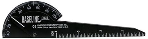 Baseline W54297 Goniometro in Materiale Plastico, 180°, Nero