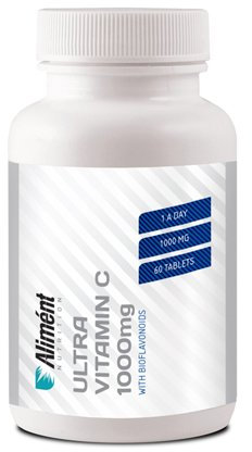 Alimént Vegan Ultra Vitamin C 1000mg - Premium High Strength for Optimum Levels - 60 Tablets (Contains Bioflavonoids)