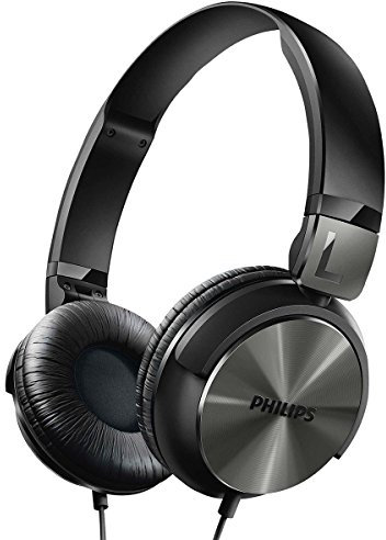 Philips Cuffia DJ, Impedenza da 32 Ohm, Diametro Altoparlante di 40 mm, Cavo da 1.2 Metri, Nero