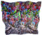 Avenella künstlerisches modernes SEIDENTUCH Grafik Dunkelbunte Quadrate 86x86 cm Kunstdruck handrolliert