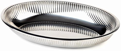APS 40110 Schale, 26,5 x 18,5 cm, Höhe 4 cm, Edelstahl, eingerollter Rand, 0,8 Liter, spülmaschinengeeignet