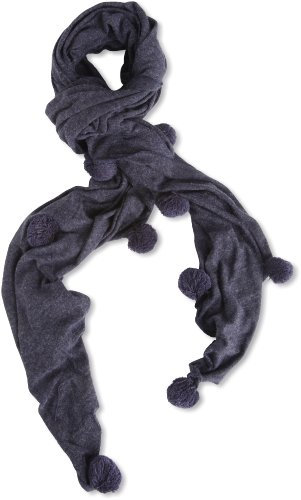 VERO MODA Damen Schal ASLA LONG SCARF, Uni, Blau (Peacoat), One size (Herstellergröße: Taille unique)