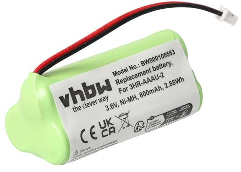 vhbw 1x Batterie Compatible avec Bang & Olufsen BeoCom 2 téléphone Fixe sans Fil (800mAh, 3,6V, NiMH) - Remplacement pour 3HR-AAAU-2