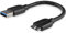 StarTech.com Câble SuperSpeed USB 3.0 (5Gbps) slim A vers Micro B de 15 cm - Mâle / Mâle - Noir (USB3AUB15CMS)