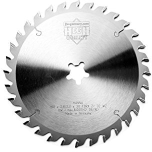 Circulaire Allemagne HM – jjw Hanna 190 x 2,6 x 20 Torx Z = 32 WZ pour FESTO FESTOOL Precisio CS 50, 1 pièce, 4250980691347