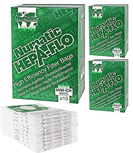 Numatic NVM-1CH Numatic Henry Cleaner Bags - 3 Boxes (Pack of 30)