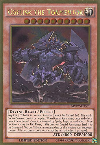 Obelisk The Tormentor MVPC-EN001 Gold Rare Dark Side of Dimensions Movie Promo