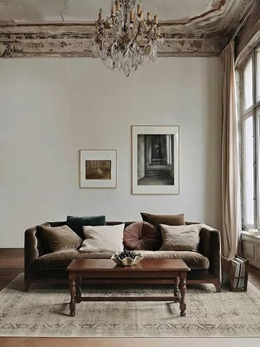 RugVista Jacinda Teppich, 300 x 400 cm, Beige | Orientalische, Rechteckig, Mittlerer Stapel, Nur chemische Reinigung, Oeko-Tex 100, Wohnzimmer, Esszimmer, Schlafzimmer
