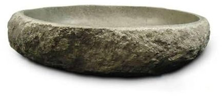 Galéo - Lavabo sobre mesa, 50 cm, piedra de río
