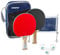 Relaxdays, Set da/per Ping Pong con Palline, Racchette E Rete Unisex-Adulto, Blu, 1 pz
