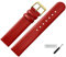 MARBURGER Uhrenarmband 16mm Leder Rot Gold - Montage Set 7611640000220