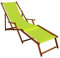 Sonnenliege Liegestuhl Pistazie Fußteil Gartenliege Holz Deckchair Strandstuhl Gartenmöbel 10-306 F