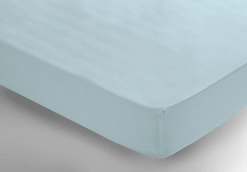 Belledorm 400 Thread Count 100% Egyptian Cotton 15 Inch Extra Deep Fitted Sheet, Duck Egg, King