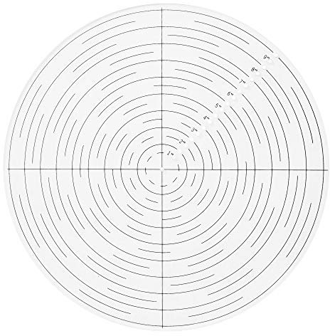 Fulton 10 Round Center Finder Woodworking Compass for Drawing Circles, Locating Center on Logs, General Stock Pieces or Irregular Shapes, Measuring Tools for Lathe and Woodturners, Clear Acrylic