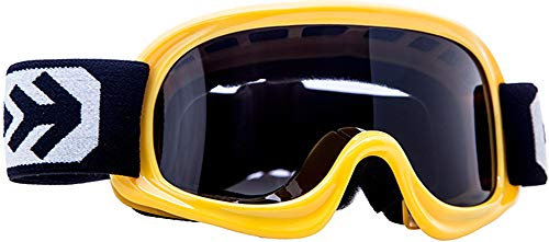 ARMOR HELMETS® AG-49 „Yellow“ · Kids Cross-Brille · Kinder Schutz-Brille MX Enduro Moto Sport Pocket-Bike Junior Goggles verspiegelt Kinder-Helm Cross-Helm Motorrad-Helm · BLACK SILVER CLEAR