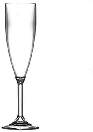 Glassjacks Ltd - Polycarbonate Champagne Glasses, 12 Pack | Catering Quality Plastic Glassware - Reuse Over 1000 of Times | Virtually Unbreakable - Tough Polycarbonate