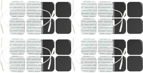 Tens Electrode Pads (16pcs)4x4 cm Self-Adhesive Long Lasting Gel Backed Pads Replacements Compatible with Neurotrac, Auvon, Lloyds, Elle Tens Machines