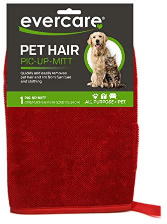 Mr. Clean Butler Evercare Pickup-Handschuh, für Tierhaar, Rot