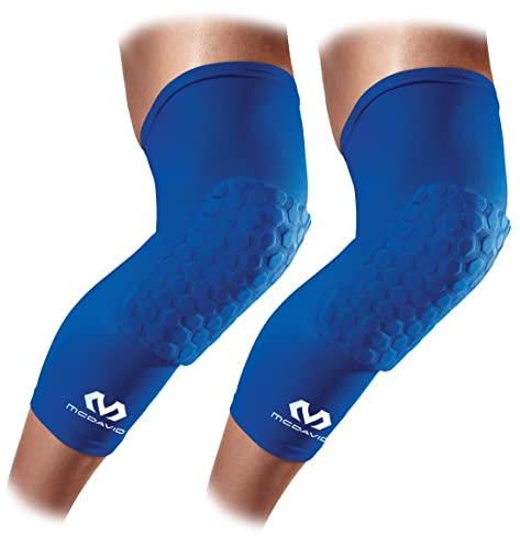 Mc David – 6446R – Media de compresión – Hexpad – Unisex adulto – Rodilleras deportivas –Previene lesiones de impacto – Muy Elásticas – Deportes Indoor – (6446R)
