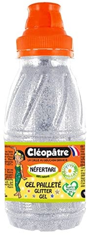 CLEOPATRE Gel Paillete Cleo Argent 250 ml GP250-877 24 x 13 x 16 cm