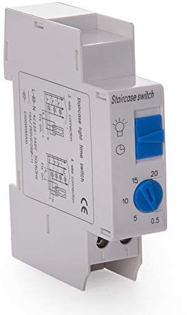Elektronisch Treppenhausautomat 16A 230V Treppenlichtzeitschalter Zeitrelais Zeitschaltuhr
