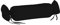 Fleuresse Colours Nackenrollenbezug, Mako Satin, schwarz, 40 x 15 cm