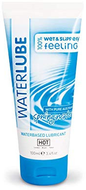 HOT Water Lube waterbased Springwater, 100 ml