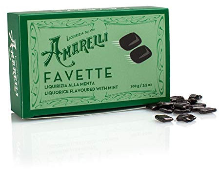 Amarelli Réglisse - Favette - Réglisse À La Menthe - 100 gr