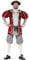 Smiffys Deluxe Henry VIII Costume, XL - Size 46 inch-48 inch, Red