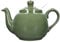 London Pottery Farmhouse Small Teapot with Infuser, Ceramic, Green, 2 Cup (600 ml)