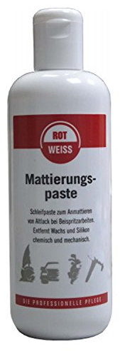 Rotweiss 1 Stück Mattierungspaste 500ml Vorreiniger Schleifpaste Lack Mattieren