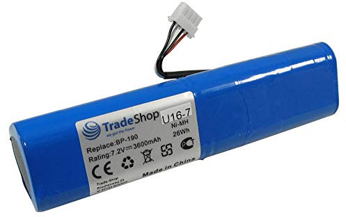 Trade-Shop NI-MH Werkzeug Akku 7,2V 3600mAh ersetzt BP190 BP-190 B11432 B-11432 für Scopemeter Fluke 190M 192 192B 196 196B 196C 199 199B 199C 215 215C 215C-S 225 225C 225C-S 192-B 196-B 196-C 199-B