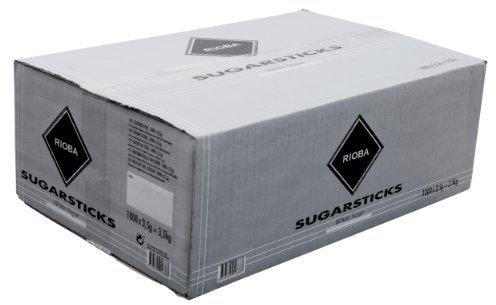 Rioba White Sugar Sugarsticks, Zuckersticks, 1000 Stück
