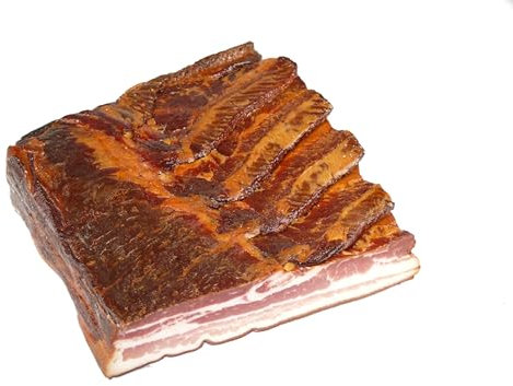 Schwarzwald Metzgerei – Schwarzwälder Bauchspeck am Stück mit herzhaft rauchigem Aroma – 1000g Speck vom Bauch für Salate, Rührei, grüne Bohnen, Carbonara u.v.m.