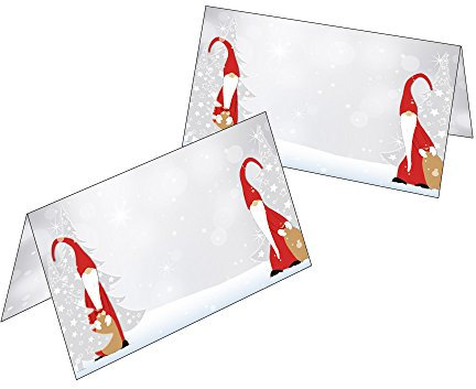 10 Tischkarten/Geschenkanhänger Weihnachten Weihnachtswichtel 2522