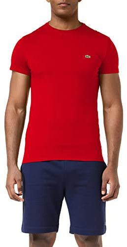 Lacoste T-Shirt Regular Fit Homme , Rouge, S