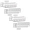 Zanussi Genuine ZBB24430SA ZBB26650SA ZBB28440SA Fridge Freezer Door Mounting Brackets Plastic Slide Fixing Kit (4 Pack)