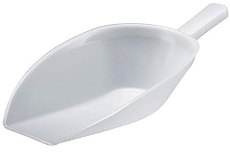 Westmark Back-/Abwiege-/Abfüllschaufel, Füllvolumen: 1390 ml (ca. 1265 g Mehl), Kunststoff, Weiß, 90992291