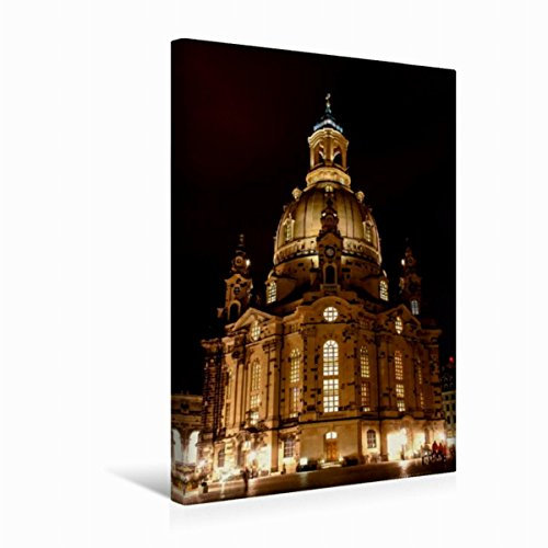 Premium Textil-Leinwand 30 x 45 cm Hoch-Format Frauenkirche Dresden | Wandbild, HD-Bild auf Keilrahmen, Fertigbild auf hochwertigem Vlies, Leinwanddruck von Anette/Thomas Jäger