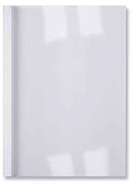 GBC IB386312 Thermobindemappe Business Line Leinen, 3 mm, 100 Stück, weiß