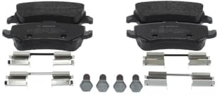 Bosch BP1149 - Brake Pads Car Rear Axle - 1 Set of 4 Pads | Bosch Quality - Reduced Noise and Dust - ECE-R90 Certified - Copper-Free
