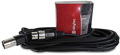 Power Dynamics PD Connex DMX Kabel, 3 Pin Profi XLR Kabel mit Klettverschluss, 6 Meter Signalkabel Profi (s/b) Boxenkabel, male-female, Lautsprecherkabel, DMX-Lichtsteuerungskabel, schwarz