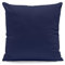 Hans-Textil-Shop Kissenbezug 50x50 cm Uni Dunkelblau Baumwolle Dekokissen Kissenhülle Couchkissen Sofakissen Deko Reißverschluss