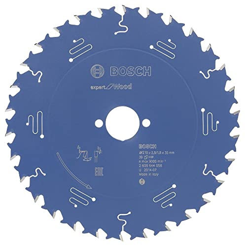 Bosch Professional Expert for Wood Lama per sega circolare per legno, 210 x 30 x 2.8 mm, 30 denti, accessori per seghe circolari