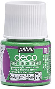 Pébéo Deco Peinture 45 ml Nacré Vert Fonce