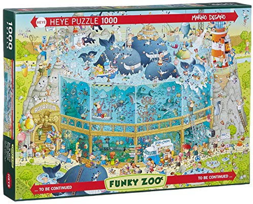 HEYE 29777 - Ocean Habitat Standard, Marino Degano, Funky Zoo, 1000 Teile Puzzle