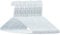 Hangerworld - Drahtkleiderbügel, Drahtstärke 2,3mm, 100 Stück - Weiß -41cm